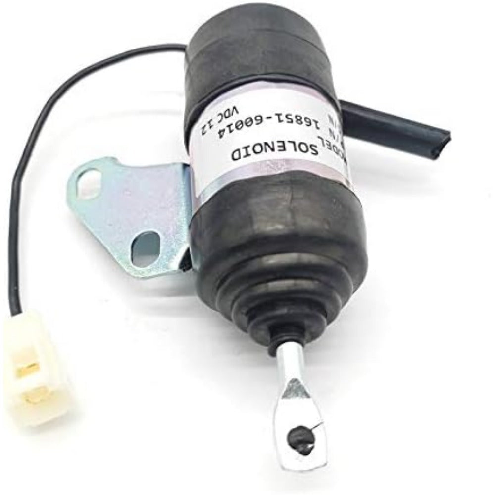 Fuel Shut Off Solenoid 12V 16851-60014 052600-4531 for Kubota BX2230D RTV900R RTV900T B7410D BX1500D BX1800D D902 D722 G1700 G1800 G1800S G1900 G1900S G2160 G2160DS - KUDUPARTS