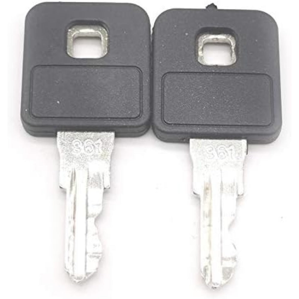 2X Ignition Key 214-961 For Ditch Witch Trencher and Heavy Equipment - KUDUPARTS