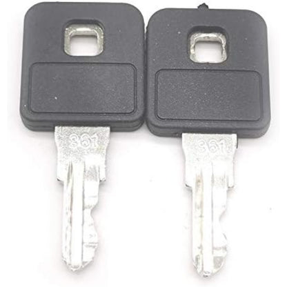 2X Ignition Key 214-961 For Ditch Witch Trencher and Heavy Equipment - KUDUPARTS