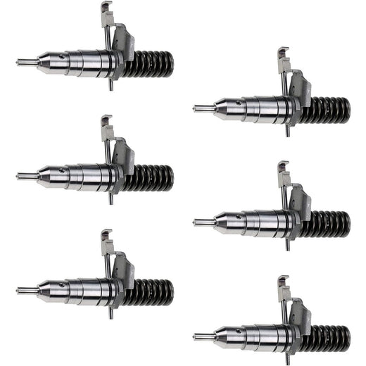 6 Pcs Fuel Injector 127-8207 for Caterpillar CAT Engine 3116 Paving Compactor CS-563 CP-563 CB-434 - KUDUPARTS
