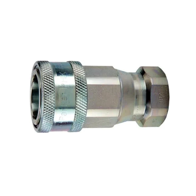 1"-11-1/2 Aftermarket Parker 6601-16-16 Valved Hydraulic Quick Coupler for Excavator Roller Crane - KUDUPARTS