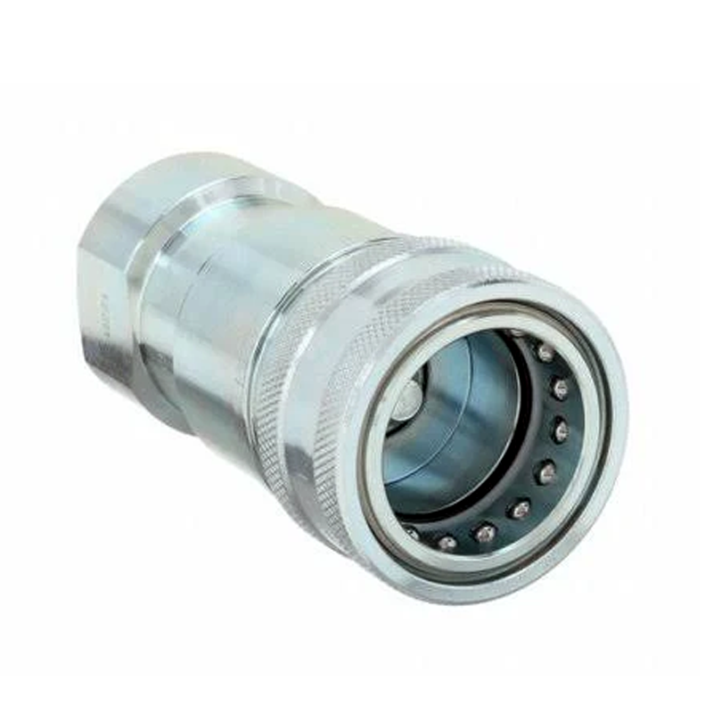 1"-11-1/2 Aftermarket Parker 6601-16-16 Valved Hydraulic Quick Coupler for Excavator Roller Crane - KUDUPARTS
