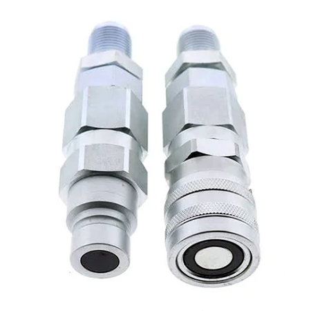 #10 JIC Thread 1/2" Flat Face Hydraulic Quick Connect Coupler for GEHL 4635 4640 4835 4840 5240 5640 6640 - KUDUPARTS