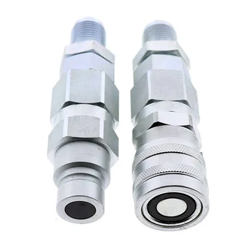 #10 JIC Thread 1/2" Flat Face Hydraulic Quick Connect Coupler for GEHL 4635 4640 4835 4840 5240 5640 6640 - KUDUPARTS