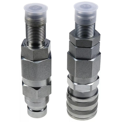 #10 JIC Thread 1/2" Flat Face Hydraulic Quick Connect Coupler for Bobcat 463 553 753 763