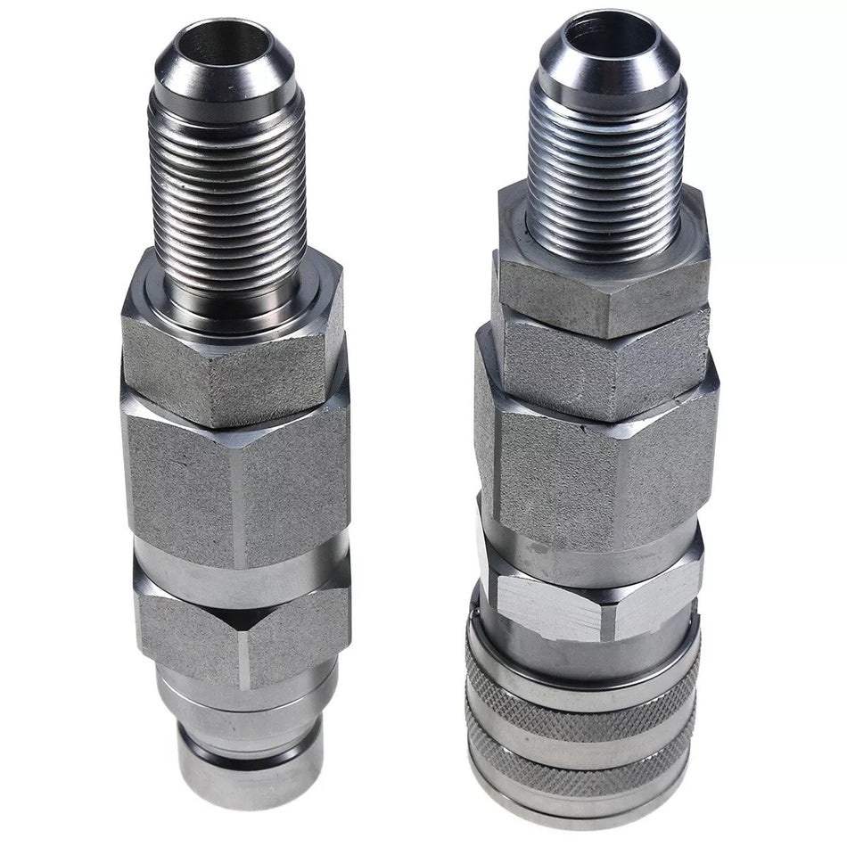 #10 JIC Thread 1/2" Flat Face Hydraulic Quick Connect Coupler for Bobcat 463 553 753 763