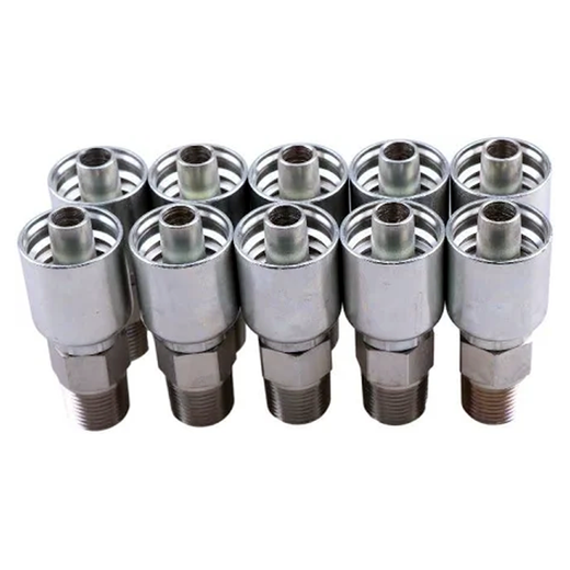 10PCS Hydraulic Hose Fitting With 12 Male NPT 10143-8-8 for Parker - KUDUPARTS