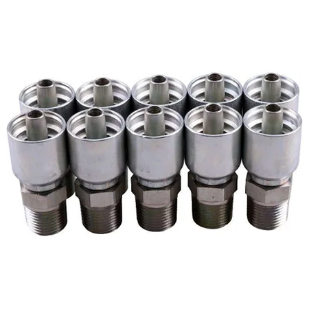 10PCS Hydraulic Hose Fitting With 1/2" NPT Thread 10143-8-6 for Parker - KUDUPARTS
