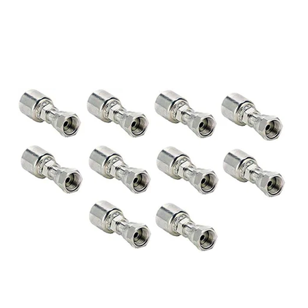 10PCS Hydraulic Hose Fitting With 1/2'' Female Seal 1JS43-8-8 for Parker - KUDUPARTS