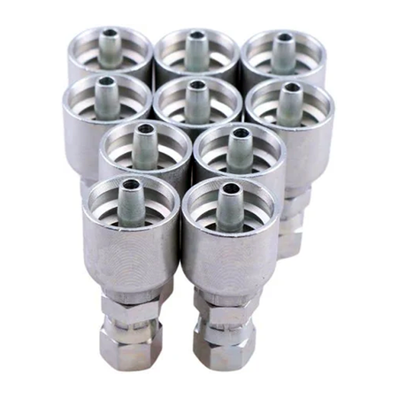 10PCS Hydraulic Hose Fitting With 1/4" Female JIC Swivel 10643-4-4 for Parker - KUDUPARTS