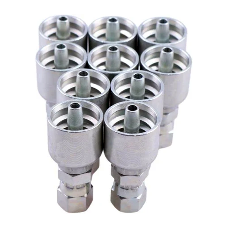10PCS Hydraulic Hose Fitting With 1/4" Female JIC Swivel 10643-4-4 for Parker - KUDUPARTS