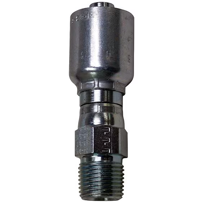 10PCS Hydraulic Hose Fitting With 1/4 Male Pipe Swivel 11343-4-4 for Parker - KUDUPARTS