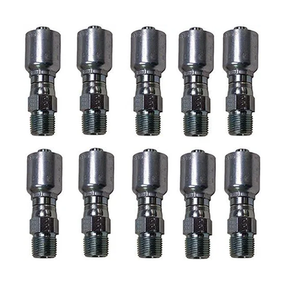 10PCS Hydraulic Hose Fitting With 1/4 Male Pipe Swivel 11343-4-4 for Parker