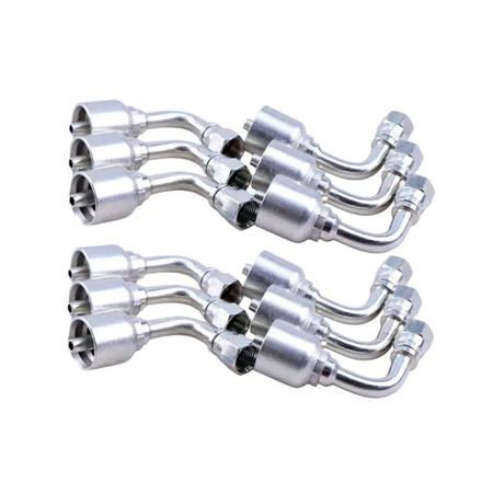 10PCS Hydraulic Hose Fitting With 1/4'' Female JIC 13943-4-4 for Parker - KUDUPARTS