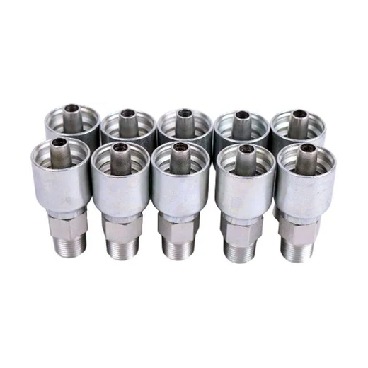 10PCS Hydraulic Hose Fitting With 3/8" Male Pipe 10143-6-6 for Parker - KUDUPARTS