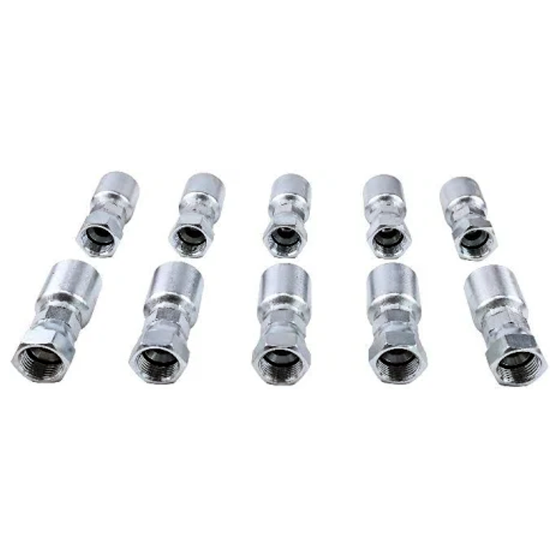 10PCS Hydraulic Hose Fitting With 5/8" Female JIC Swivel Thread 10643-10-08 for Parker - KUDUPARTS