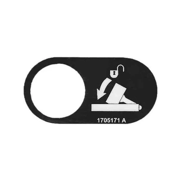 10 PCS Jib Stowed Decal 1705171 for JLG Boom Lift 1100S 1200SJP 1350SJP 1250AJP 1500AJP - KUDUPARTS
