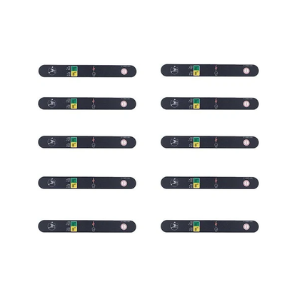 10 PCS Stop Decal 1001122611 for JLG Boom Lift 1250AJP 340AJ 1350SJP - KUDUPARTS