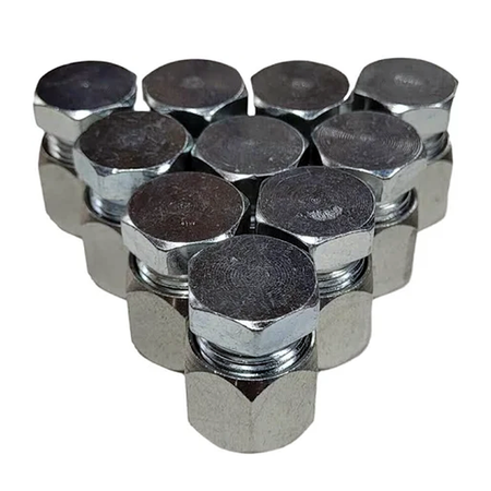 10 Pcs 5/8" JIC Cap and Plug Combo Hydraulic Fitting 2408-10 0304-C-10 - KUDUPARTS