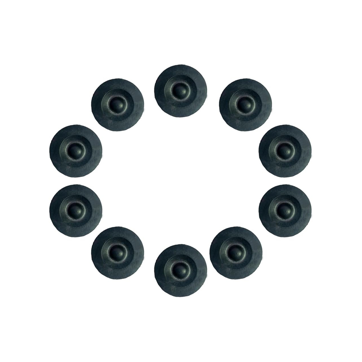 10 Pcs Black Rubber Grease Plug Hub Dust Cap TLU31-0009 085-001-SP for Dexter EZ Lube Trailer Axle - KUDUPARTS