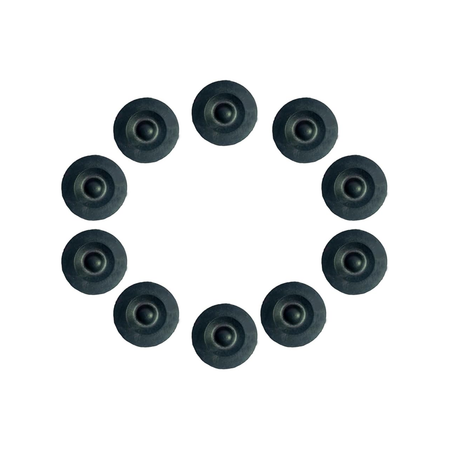 10 Pcs Black Rubber Grease Plug Hub Dust Cap TLU31-0009 085-001-SP for Dexter EZ Lube Trailer Axle - KUDUPARTS