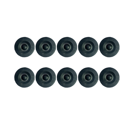 10 Pcs Black Rubber Grease Plug Hub Dust Cap TLU31-0009 085-001-SP for Dexter EZ Lube Trailer Axle - KUDUPARTS