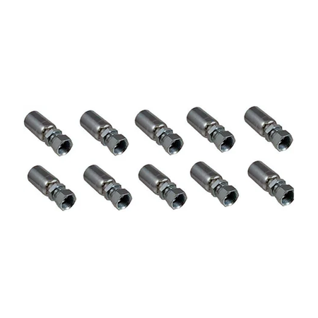 10 Pcs Hydraulic Hose Fitting With 1/2" JIC Female Swivel FJX-06-08 for Parker - KUDUPARTS