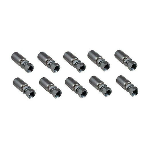 10 Pcs Hydraulic Hose Fitting With 1/2" JIC Female Swivel FJX-06-08 for Parker - KUDUPARTS