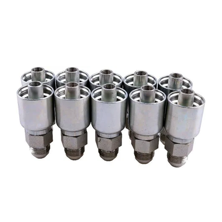 10 Pcs Hydraulic Hose Fitting With 1/2" Male JIC 10343-8-8 for Parker - KUDUPARTS