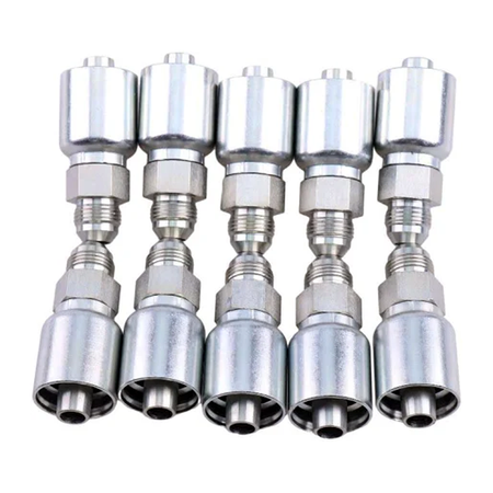 10 Pcs Hydraulic Hose Fitting With 1/2" Male JIC 10343-8-8 for Parker - KUDUPARTS