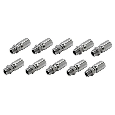 10 Pcs Hydraulic Hose Fitting With 3/8" NPT Male Swivel 06U-J06 for Parker 100R1 100R2 100R17 - KUDUPARTS
