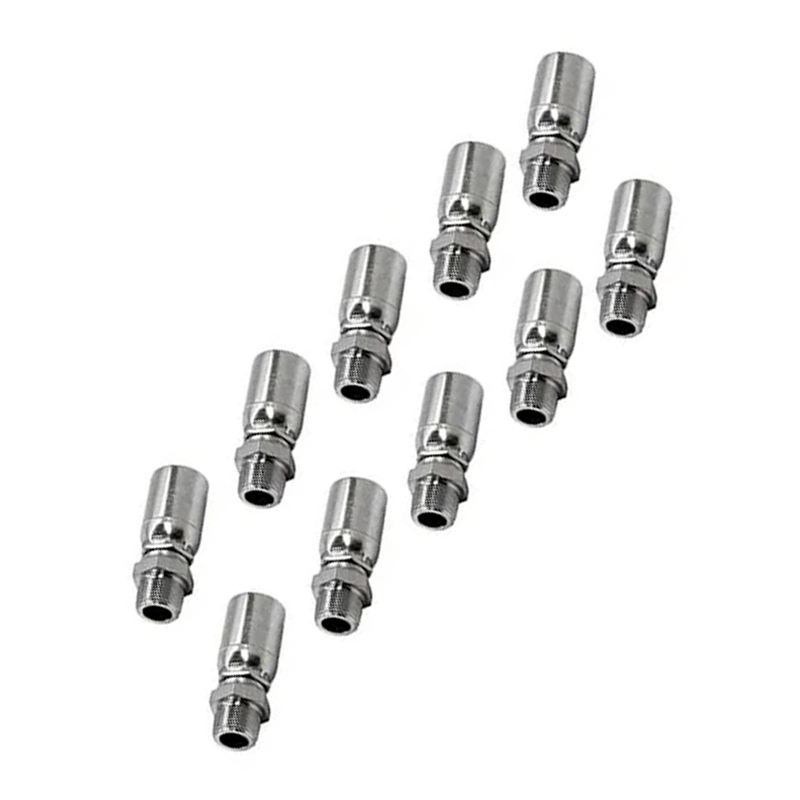 10 Pcs Hydraulic Hose Fitting With 3/8" NPT Male Swivel 06U-J06 for Parker 100R1 100R2 100R17