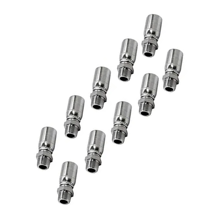 10 Pcs Hydraulic Hose Fitting With 3/8" NPT Male Swivel 06U-J06 for Parker 100R1 100R2 100R17 - KUDUPARTS