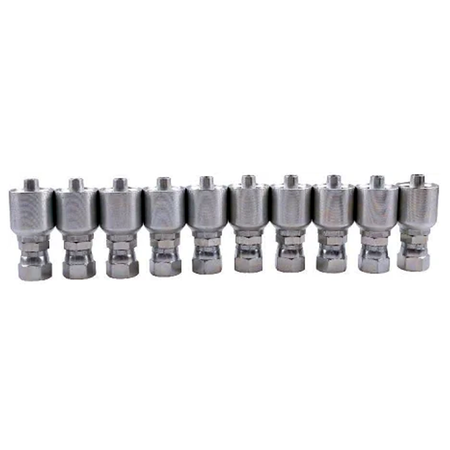 10 Pcs Hydraulic Hose Fitting With 3/8" Thread 10643-6-6 for Parker - KUDUPARTS