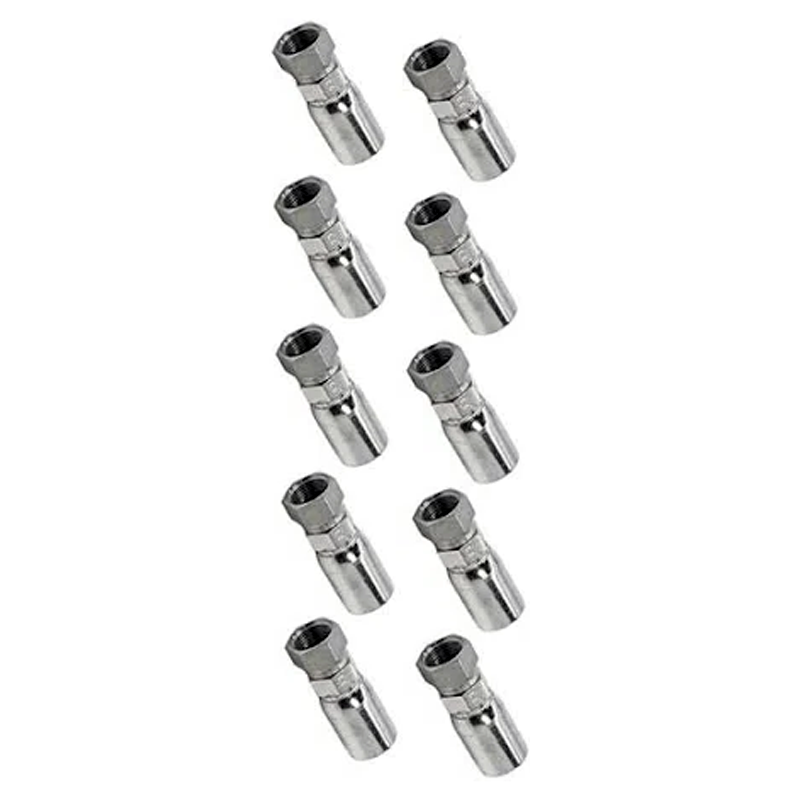 10 Pcs Hydraulic Hose Fitting With 5/8" Thread FJX-08-10 for Parker - KUDUPARTS