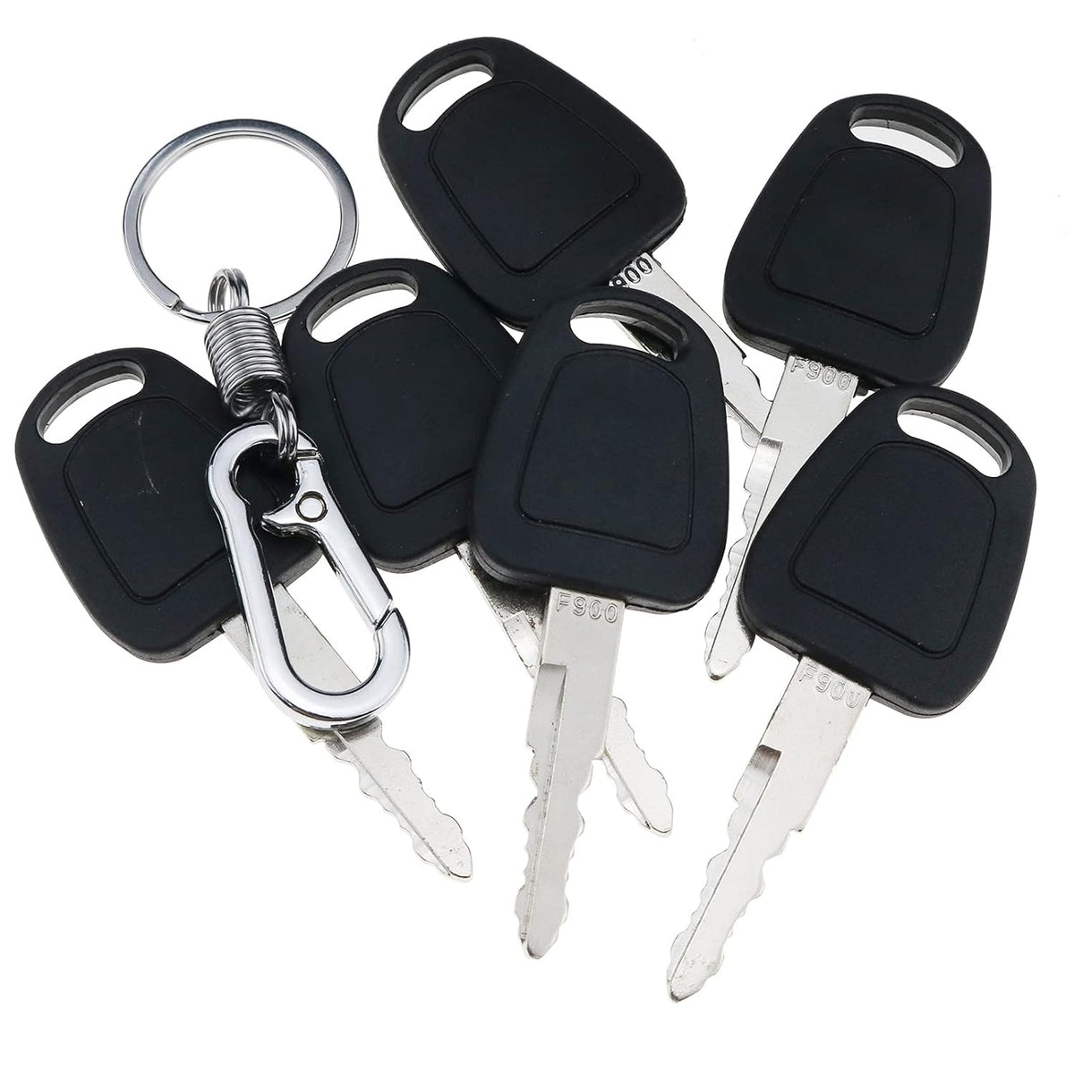 10 Pcs Ignition Key F900 for Terex Bobcat Doosan Daewoo Heavy Equipment - KUDUPARTS