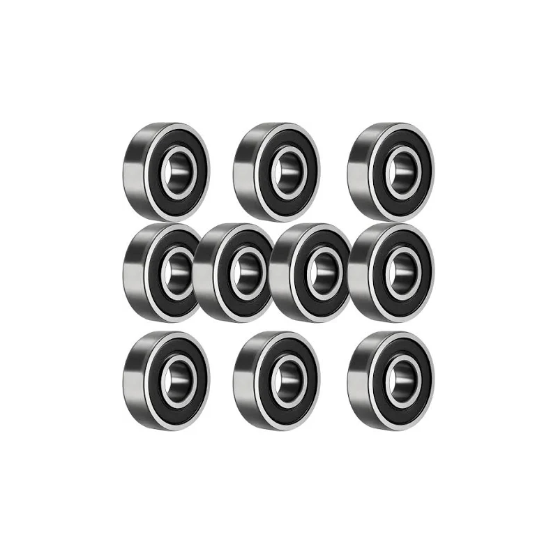 10 Pieces 12x32x10mm C3 Rubber Seal Ball Bearing 6201-2RS - KUDUPARTS