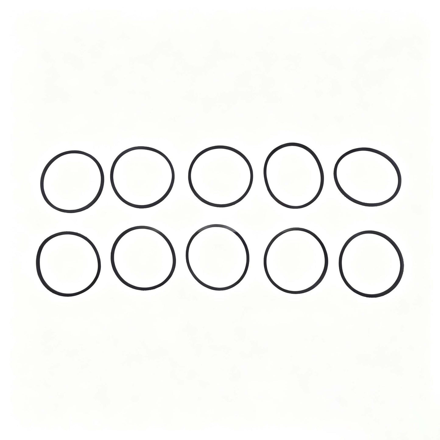 10 Pieces Carburetor Float Bowl Gasket 631028A 485-862 for Tecumseh Engine HM70 HM80 HM90 HM100 HHM80 MTD Snowblower