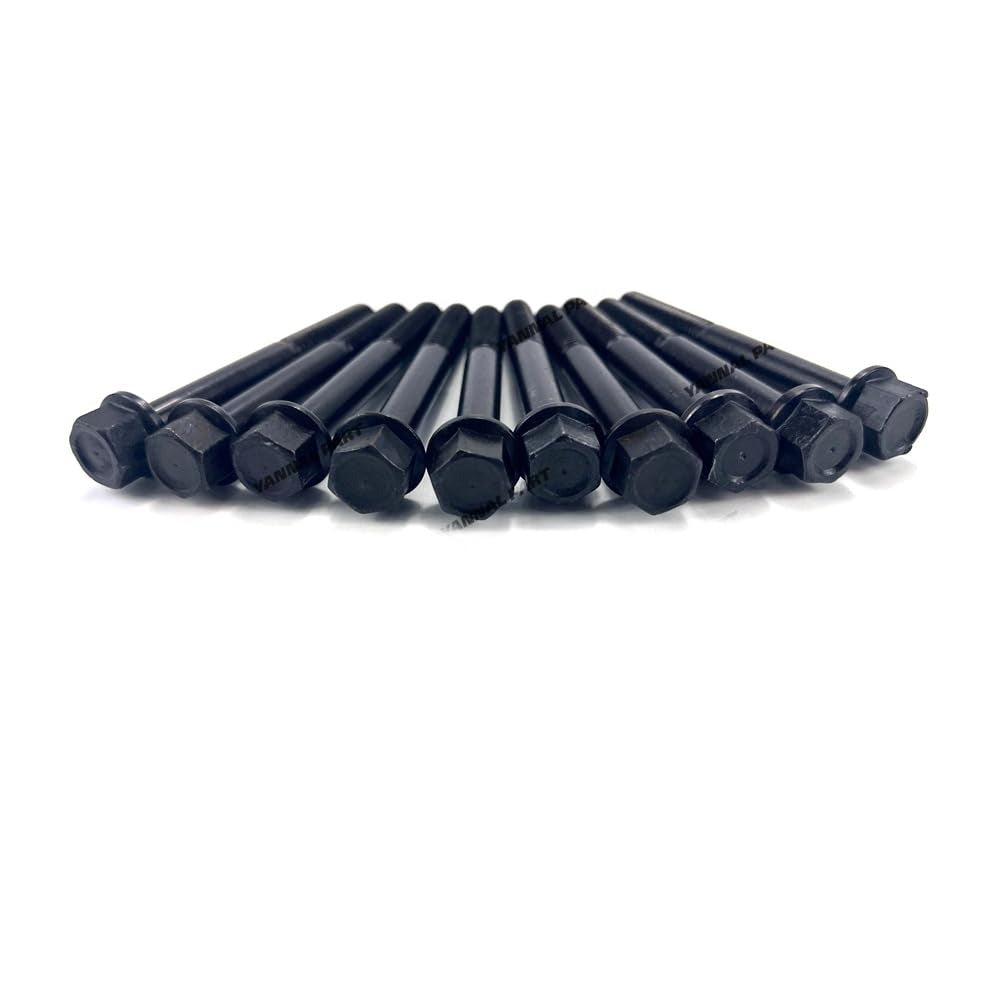 10 Pieces Cylinder Head Bolt 14601-03450 14601-03452 14601-03453 1J080-03450 for Kubota Engine Z402 Z482 Z602