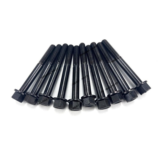 10 Pieces Cylinder Head Bolt 14601-03450 14601-03452 14601-03453 1J080-03450 for Kubota Engine Z402 Z482 Z602 - KUDUPARTS