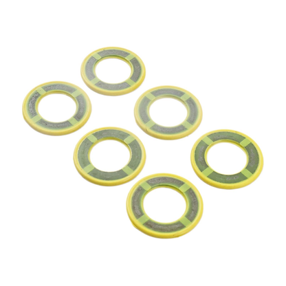 10 Pieces Oil Drain Plug Gasket 555-24 26-888593 for Mercury Outboard Mariner 135-400HP Verado 135-300HP - KUDUPARTS