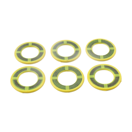 10 Pieces Oil Drain Plug Gasket 555-24 26-888593 for Mercury Outboard Mariner 135-400HP Verado 135-300HP - KUDUPARTS