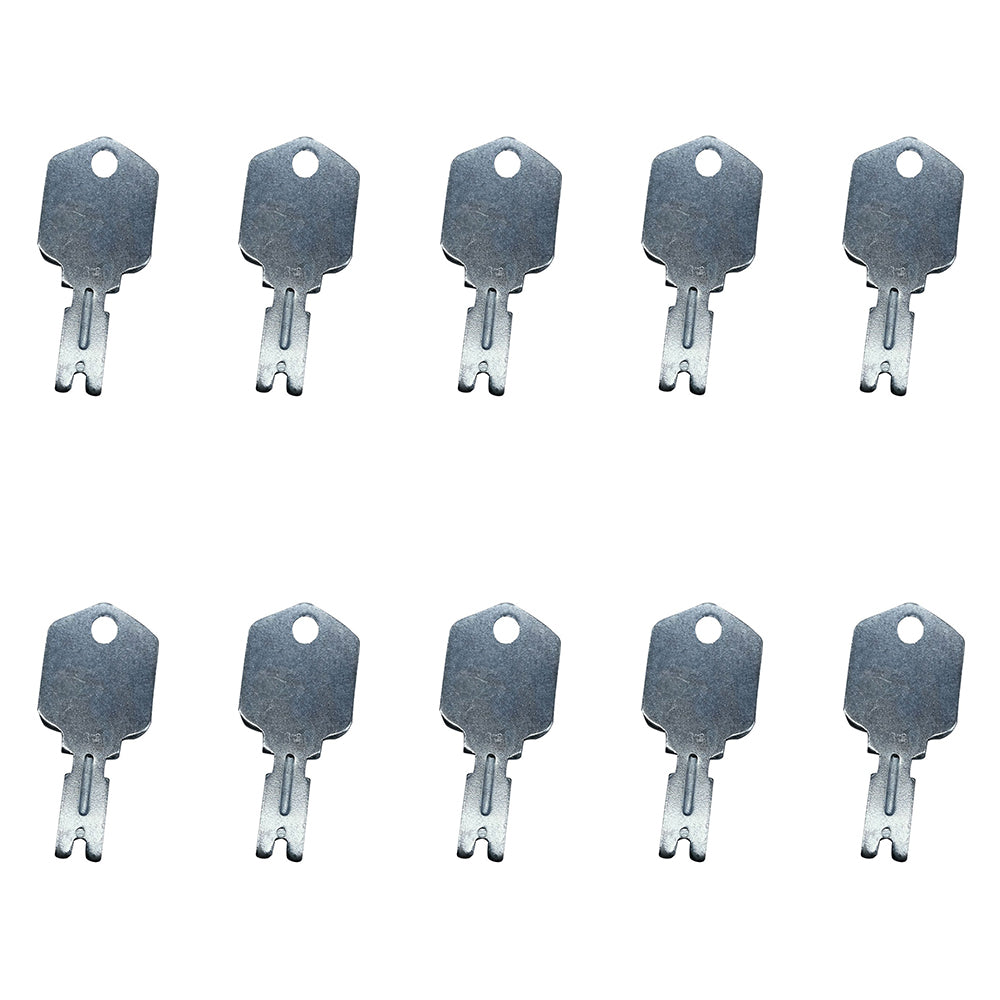10x Forklift Ignition Keys For Clark Crown Gradall Gehl Hyster Komatsu Yale 166 Ship to US
