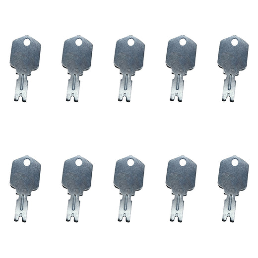 10x Forklift Ignition Keys For Clark Crown Gradall Gehl Hyster Komatsu Yale 166 Ship to US - KUDUPARTS