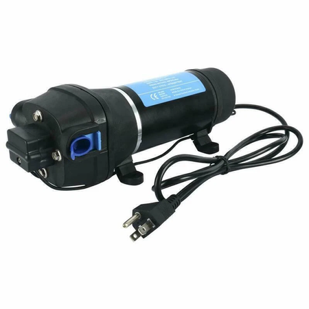 110V Self Priming Diaphragm Water Pump 3.3 GPM 45 PSI for RV Boat Marine - KUDUPARTS