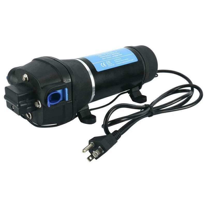 110V Self Priming Diaphragm Water Pump 3.3 GPM 45 PSI for RV Boat Marine - KUDUPARTS