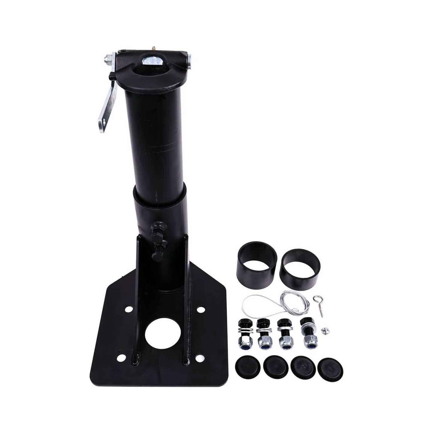 12"-17" Adjustable 5th Wheel to Gooseneck Adapter Hitch for Camper RV