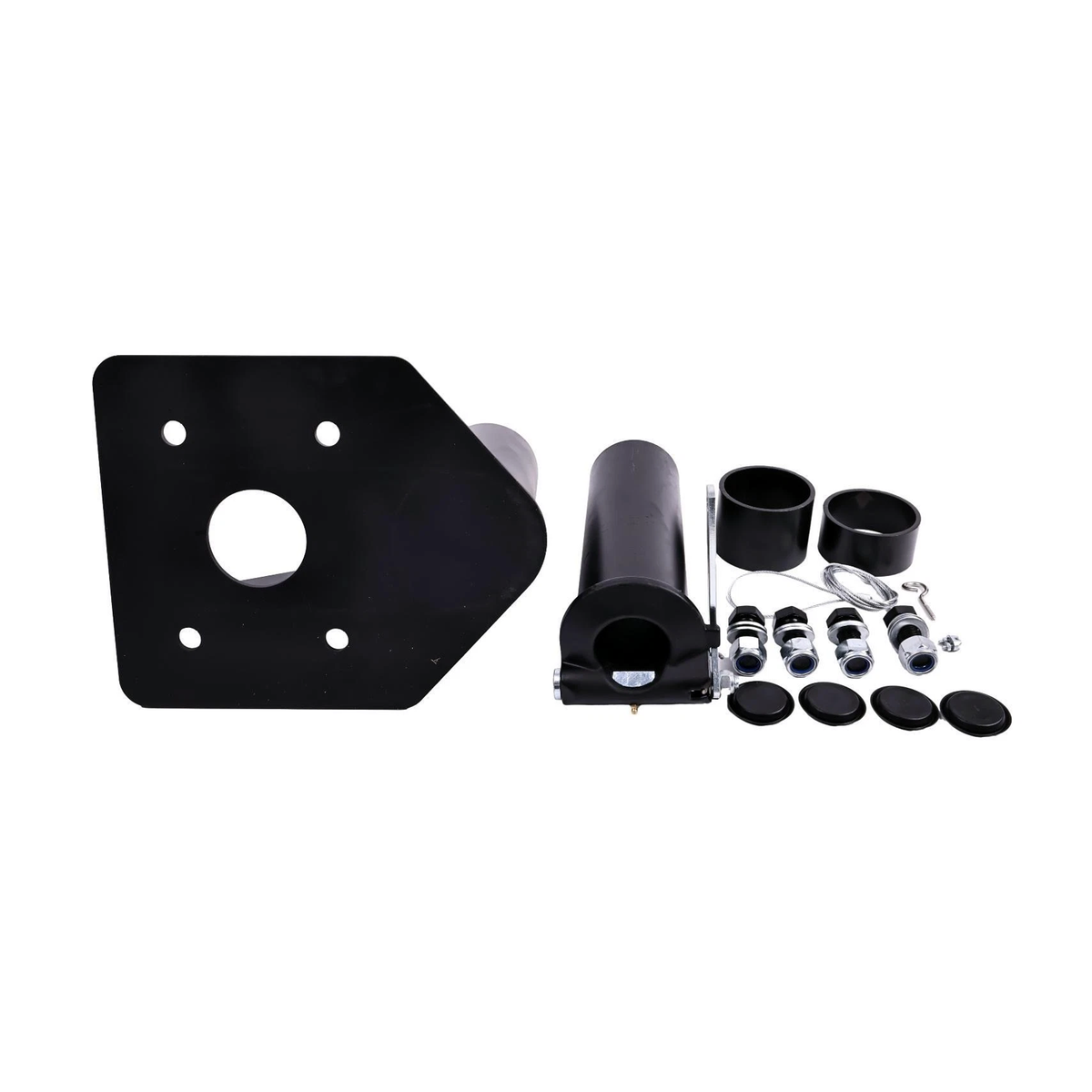 12"-17" Adjustable 5th Wheel to Gooseneck Adapter Hitch for Camper RV - KUDUPARTS