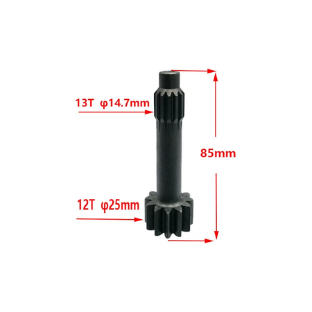12/13T Sun Gear Shaft for Excavator Hydraulic Final Drive Motor MAG-16V-190-1 - KUDUPARTS
