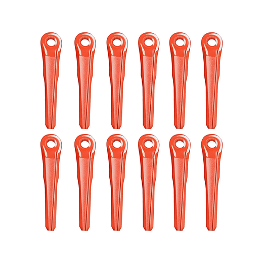 12 Pieces Plastic Blade 4002-007-1000 for Stihl PolyCut Mowing Head 6-2 7-3 28-2 48-2 - KUDUPARTS